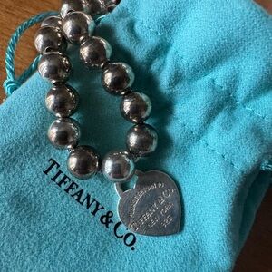 Tiffany & Co. Silver Heart Tag Bracelet Vintage